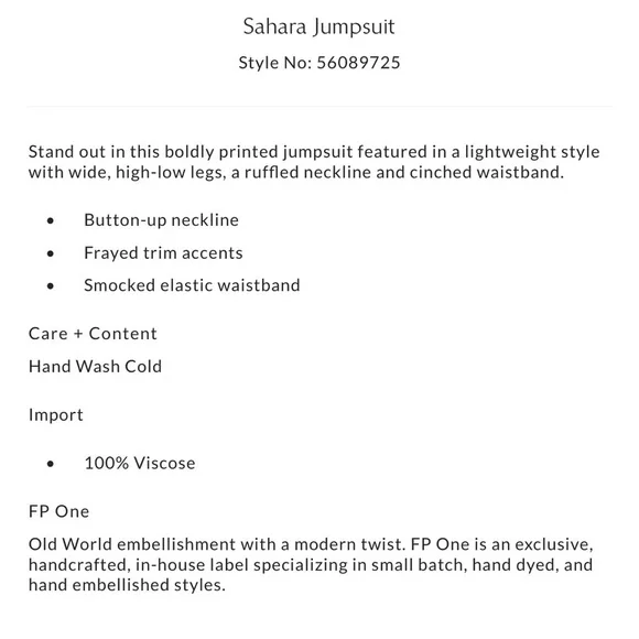 Free People Sahara Jumpsuit - Picture 6 of 12